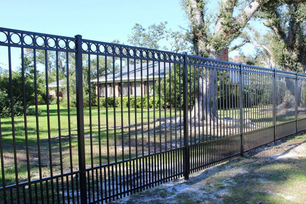 powder coated galvanized/aluminum flat top ornamental swimming pool fence panels