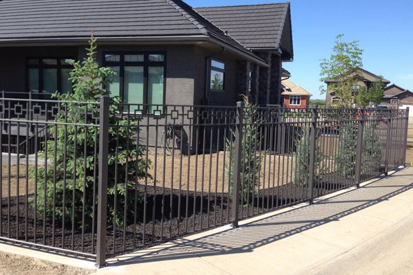 powder coated galvanized/aluminum flat top ornamental swimming pool fence panels