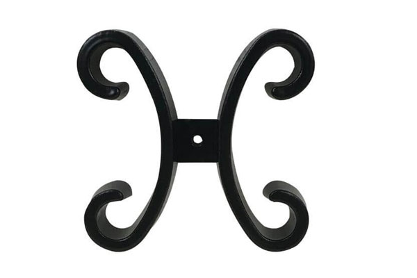 Black Decorative Powder Coated Galvanized Flat Top Ornamental Swimming Pool Security Fence Panels