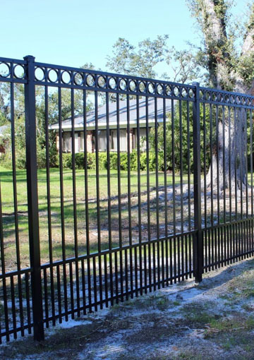 powder coated galvanized/aluminum flat top ornamental swimming pool fence panels