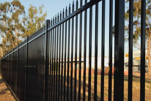 spear top metal steel tubular security fence panels for garden 