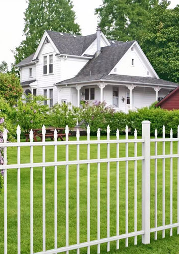 Powder Coated Spear Top Metal Steel Fence Panels For Residential Yard