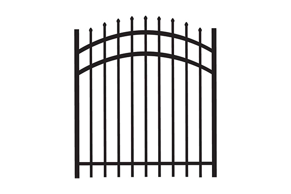 Hot selling black customized style metal walkway fence gate for villa, garden & courtyard guarding your home