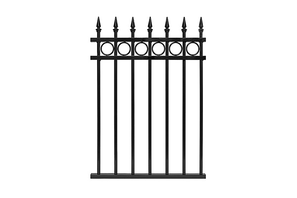 Hot selling black customized style metal walkway fence gate for villa, garden & courtyard guarding your home