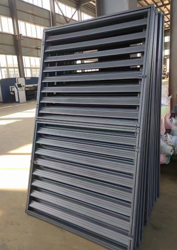 outdoor powder coated galvanized steel louver shutter for window/the outdoor airconditioner unit shading.